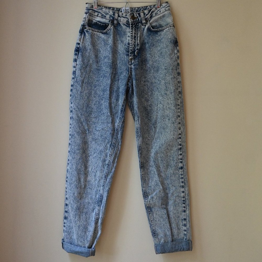 BDG acid washed high waist mom jeans